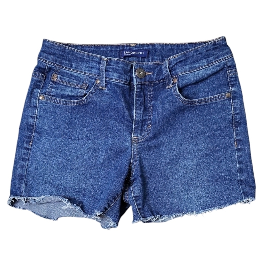 Bandolino Women's Jean Shorts Size 4 Cut-Off Medium Wash Tatyana Style